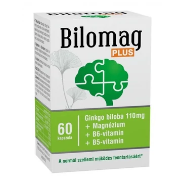 Bilomag plus 110mg gingko biloba kivonatot tartalmazó étrend-kiegészítõ kapszula 60 db