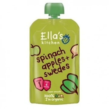 Ellas Kitchen spenót alma karórépa bio bébiétel 120 g