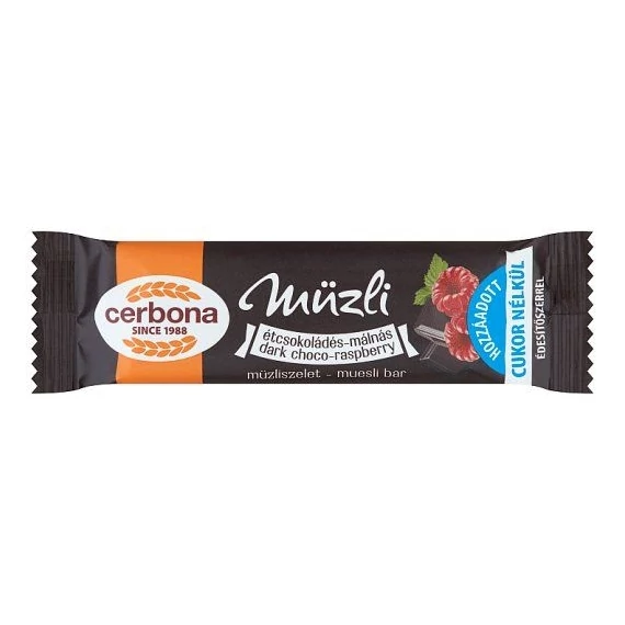 Cerbona szelet étcsokis málnás 20 g