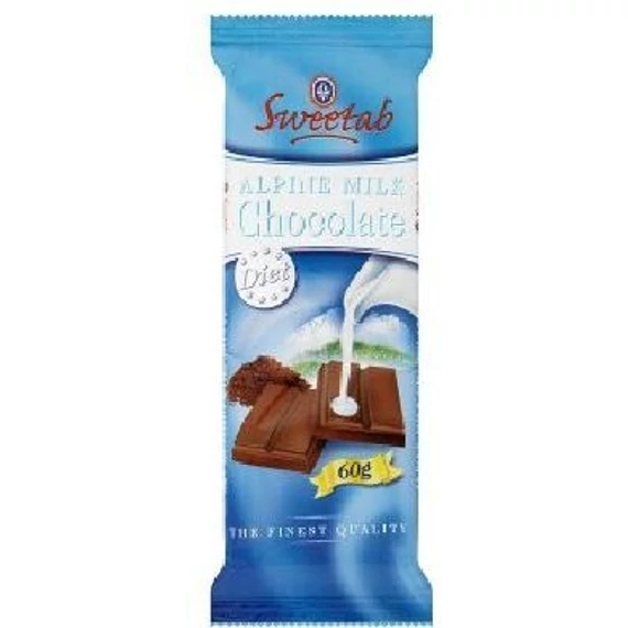 Sweetab tejcsokoládé fruktózzal 60g