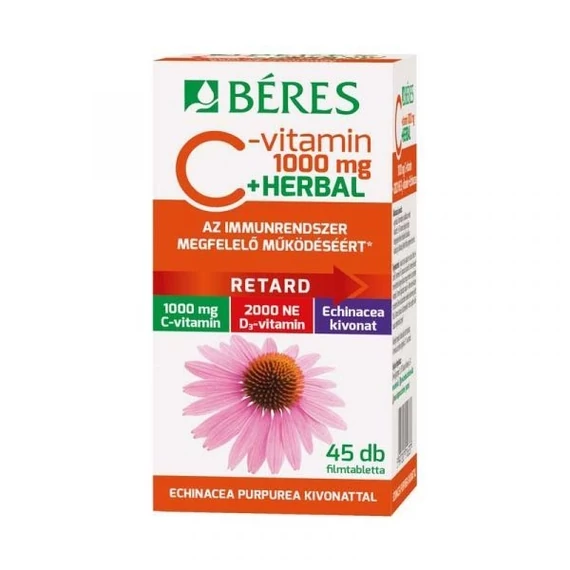 Béres c retard 1000mg+herbal filmtabletta 45 db