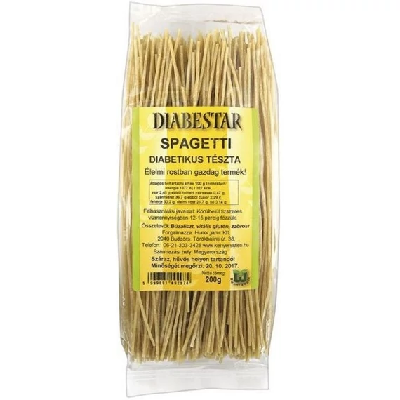 Diabestar tészta spagetti 200g