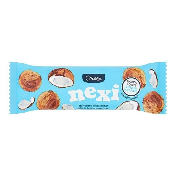 Cornexi nexi müzli szelet kókuszos kakaós tejbevonó talppal 25 g
