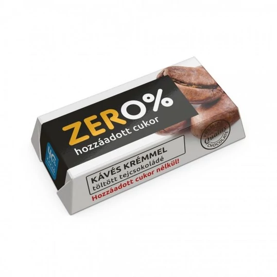 Szerencsi zero kávé ízû krémmel töltött tejcsokoládé édesítõszerrel 21 g