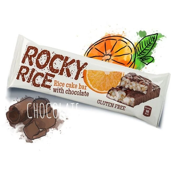 Rocky Rice puffasztott rizsszelet narancs 18g