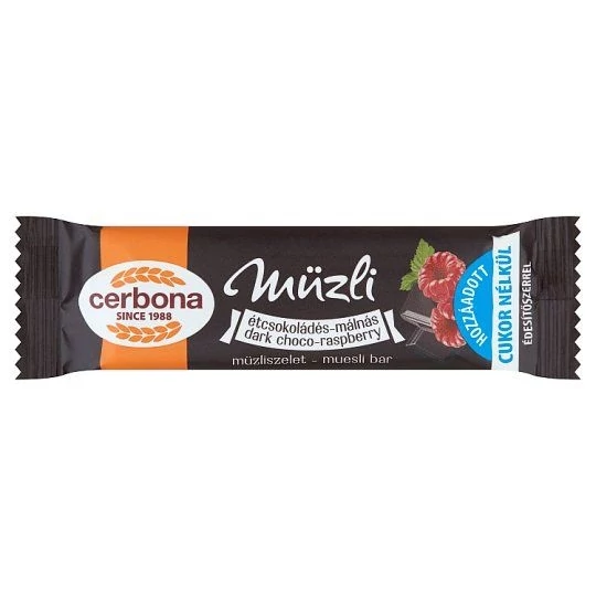 Cerbona szelet étcsokis málnás 20 g