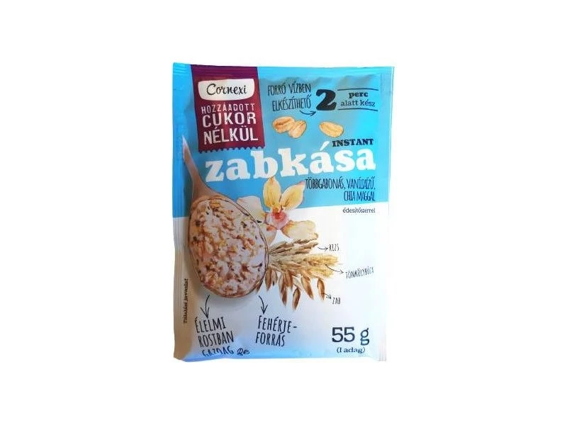 Cornexi zabkása többgabonás, vanília ízû, chia maggal hcn 55 g