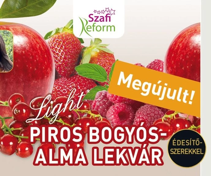 Szafi Reform Piros bogyós-alma lekvár 350g